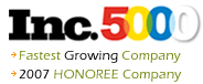 Inc.5000 2007 Honoree Company (Fastest Growing)